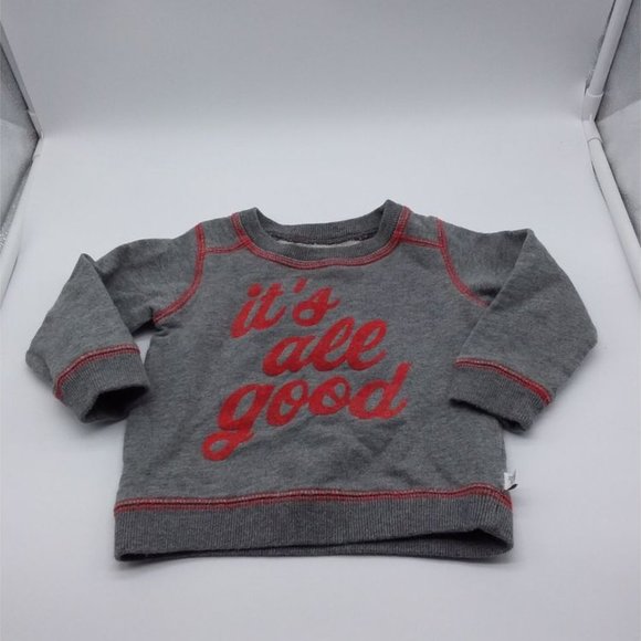 Baby B'Gosh It's All Good Infant Sweatshirt Grey Size 12 Months - Picture 1 of 7
